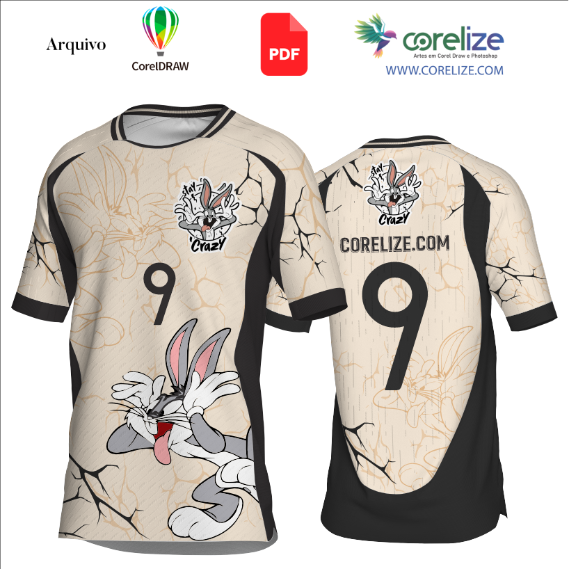 Arte Perna Longa futebol para sublimação de camiseta