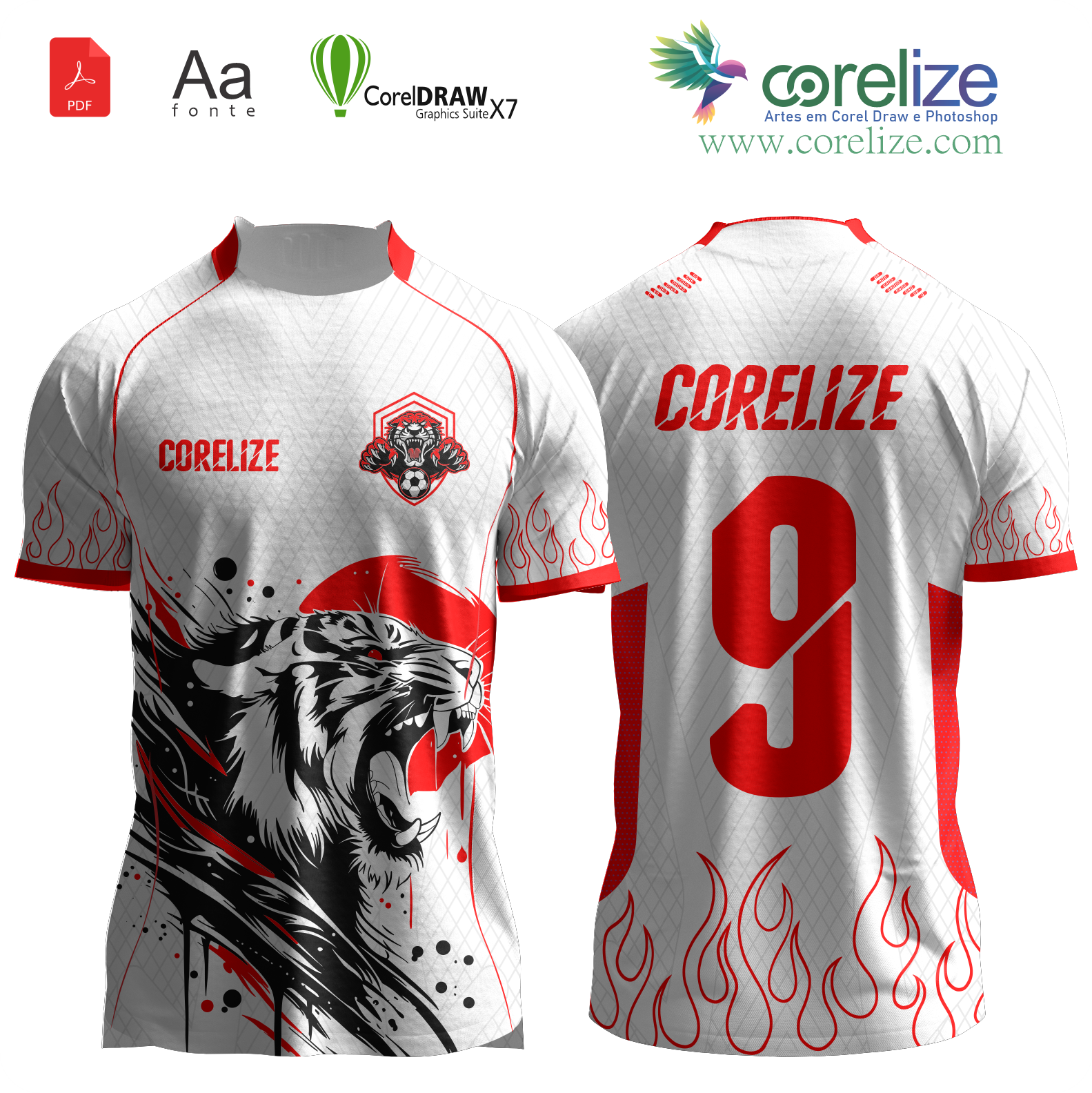 Arte 02 Tigre Japão para sublimação de camiseta